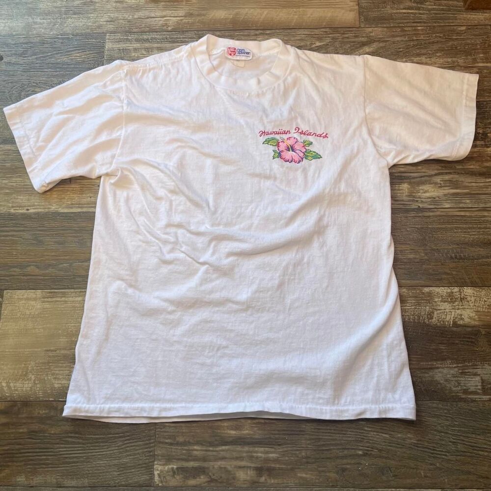 Reyn-spooner Men's White and Pink T-shirt